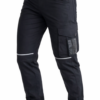 Pantaloni cargo nero con badge Pantalone Stretch-4D