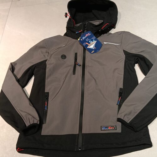 GIACCA SOFT SHELL GRIGIO/NERO