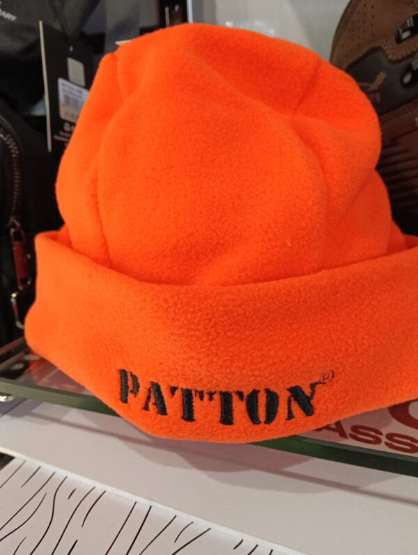 CAPPELLO ARANCIO PAIL PATTON (2) Cappello caldo pile