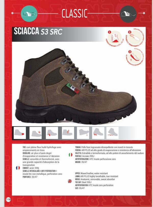 Scarpa antinfortunistica SCIACCA S3